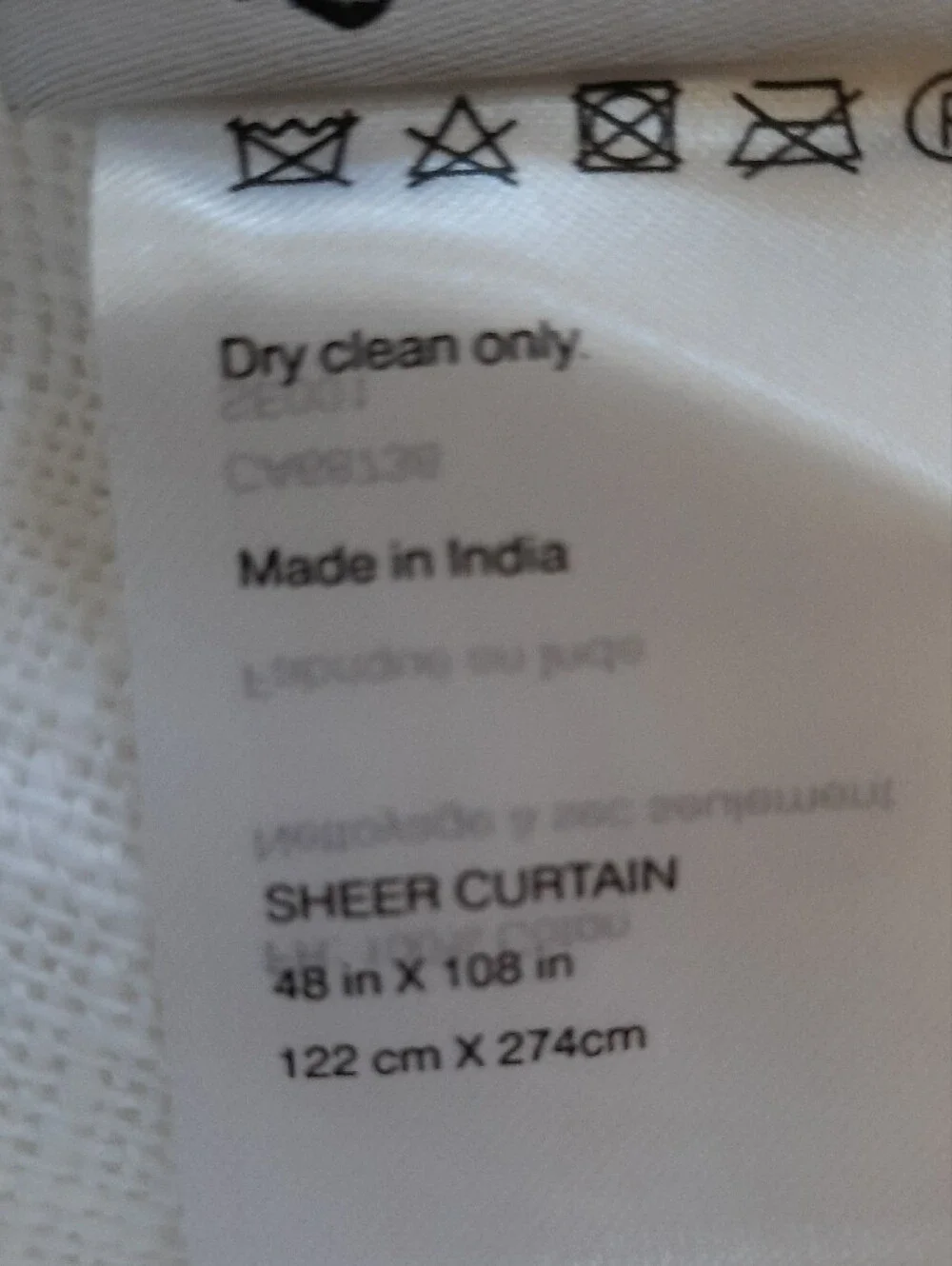 Quince Sheer White Cotton Curtain Panels 48 x 108